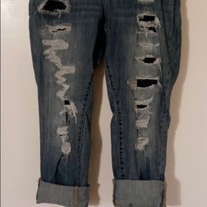 Torrid Shredded Boyfriend Jeans - 16